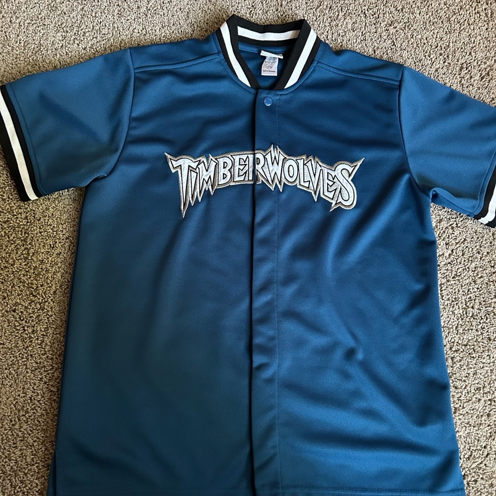 Timberwolves Blue Warmup Jersey